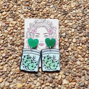 Cannabis/Marijuana Acrylic Stud Dangle Earrings