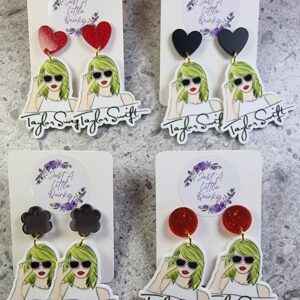 Taylor Swift Signature Design Acrylic Stud Dangle Earrings