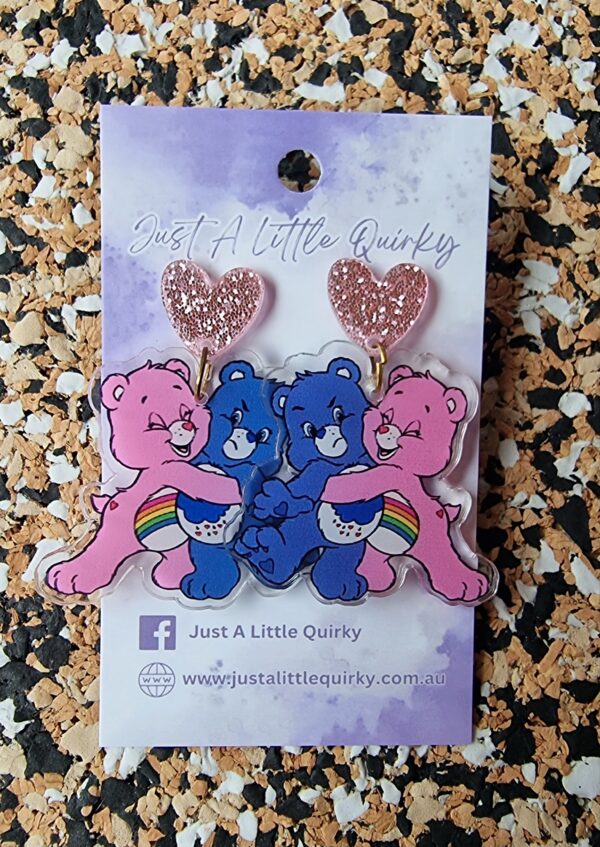 Care Bears Acrylic Stud Dangle Earrings - Image 7