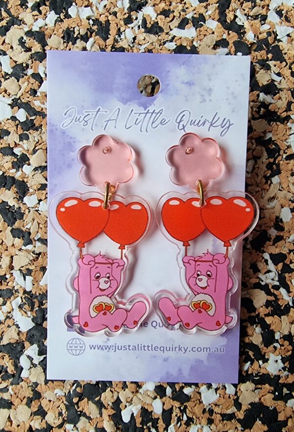 Care Bears Acrylic Stud Dangle Earrings - Image 3