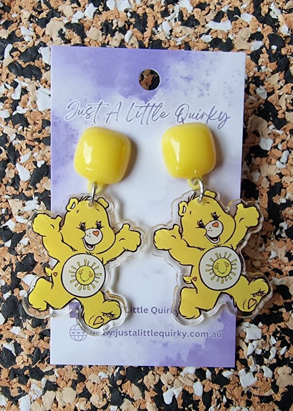 Care Bears Acrylic Stud Dangle Earrings - Image 2
