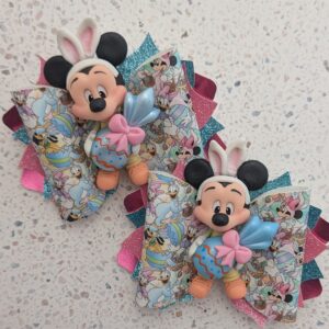 Boy Mouse Easter Large 4.5 Inch Easter Hair Bow