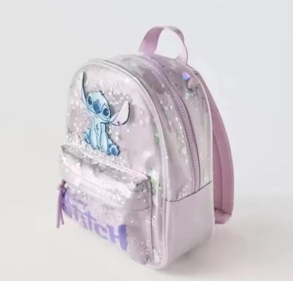Stitch Purple Glitter Back Pack - Image 2