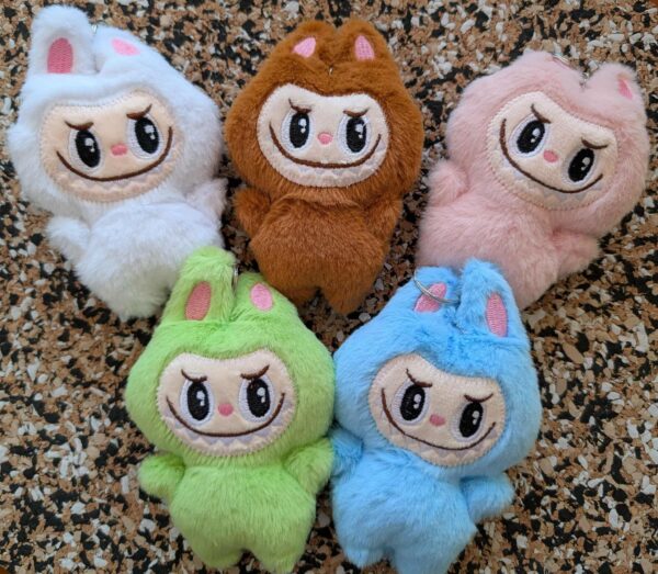 Labubu Inspired Mini Plush Keyrings