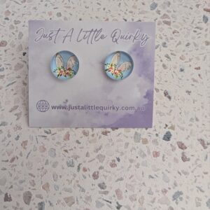 Floral Easter Bunny Ears Stud Earrings