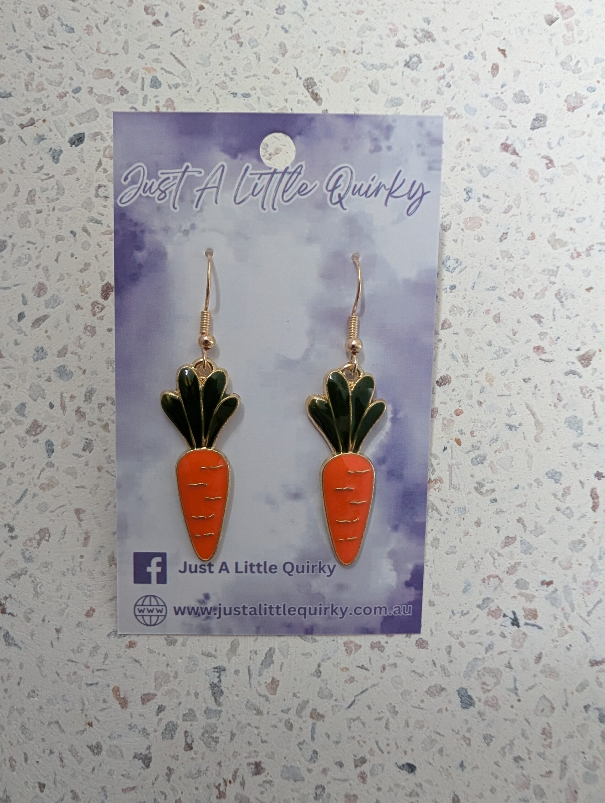 Easter Carrot Hook Dangle Earrings